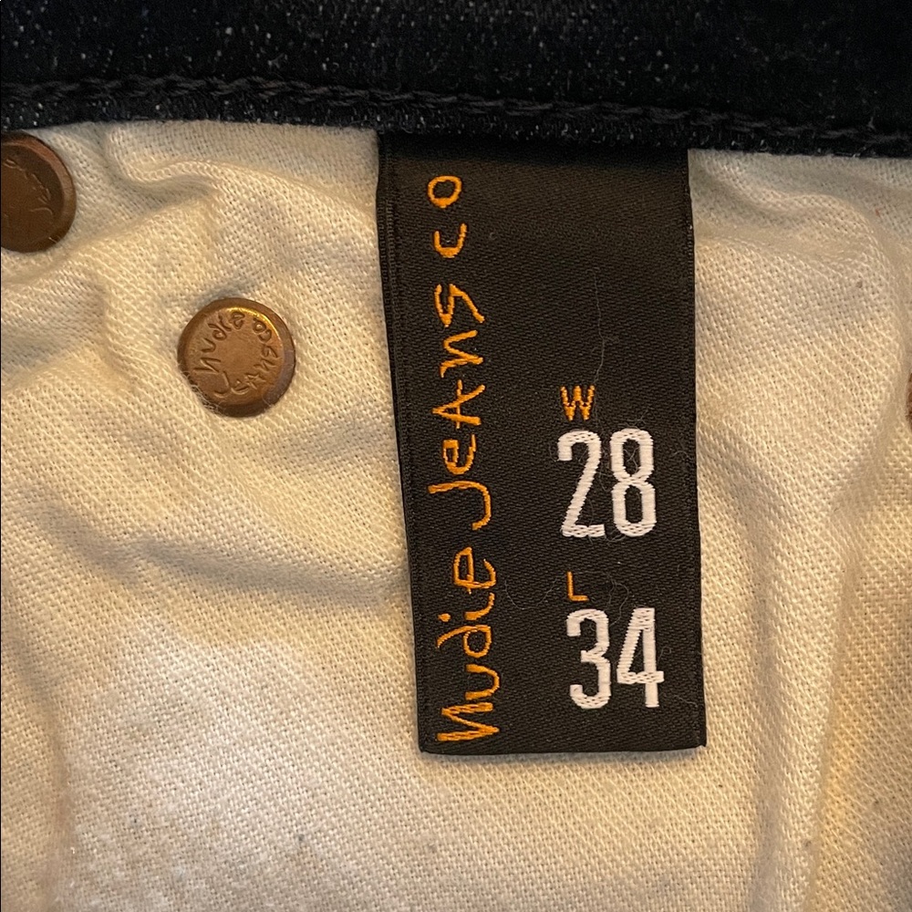 Nudie Jeans Sz 28 Deep Indigo Skinny Jeans - Picture 2 of 11